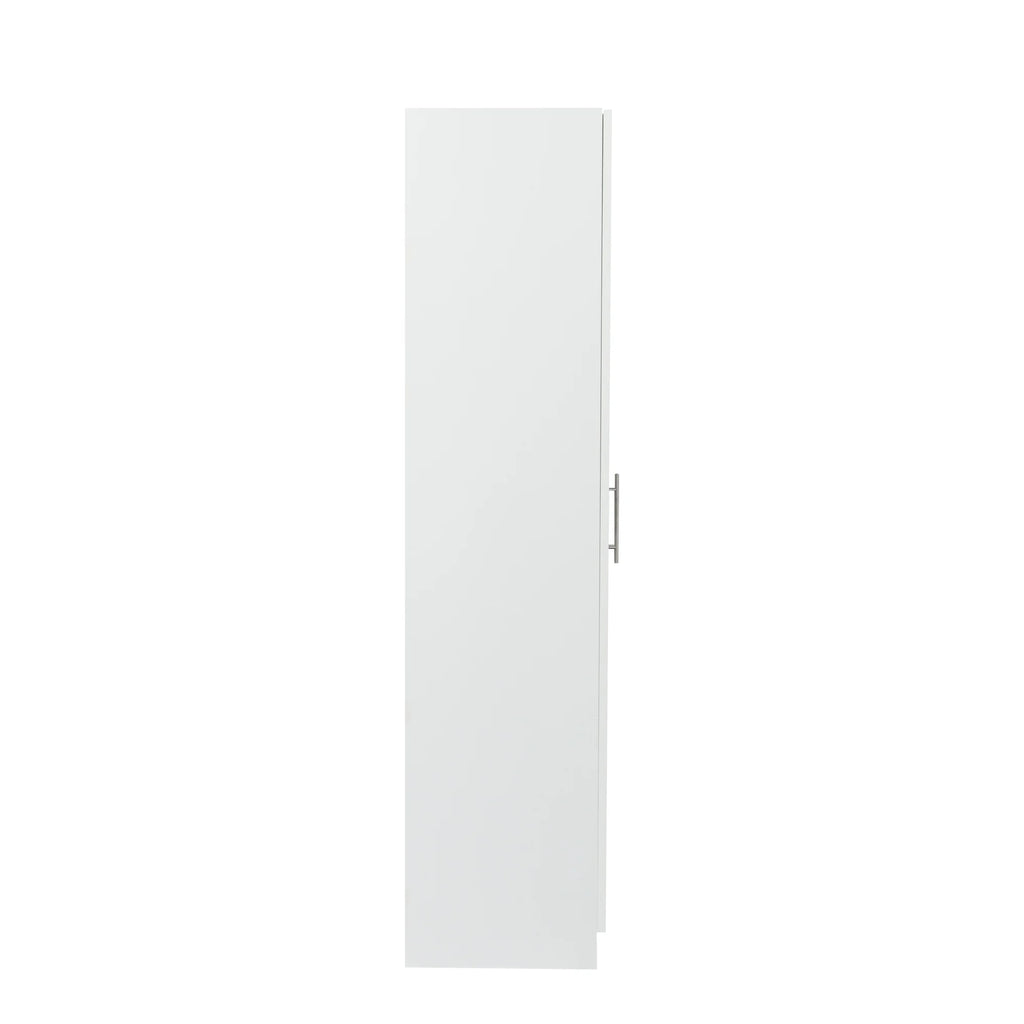 White 2 Door 3 Partition Wardrobe Cabinet Y253