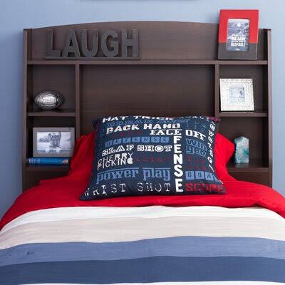 Twin Bookcase Headboard Espresso F327