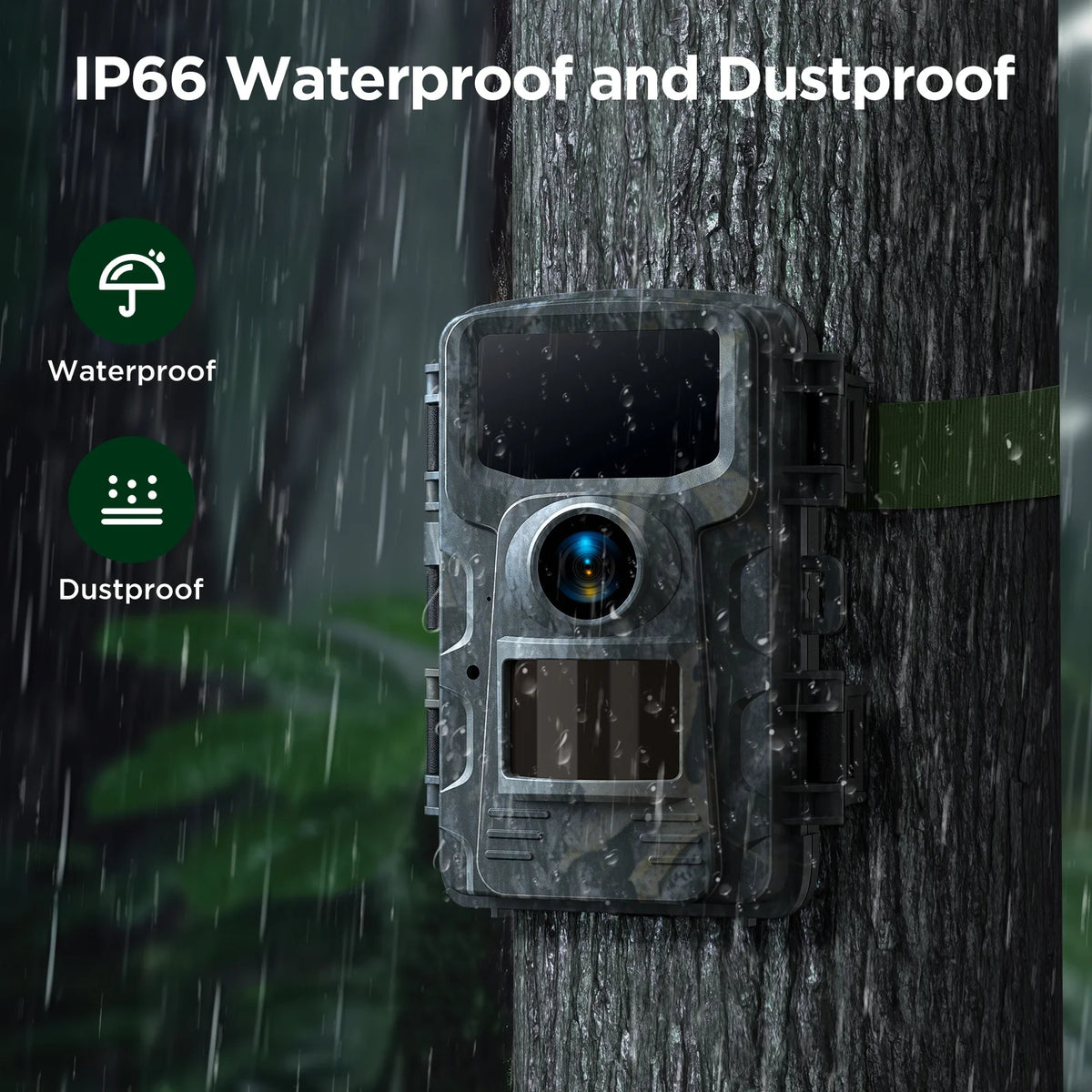 Trail Camera with SD Card 40MP 4K Infrared Night Vision Waterproof Motion Activated 120° Wide Angle 2.0" LCD K96422