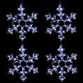 Battery Powered Snowflake Shaped LED Window Lights L32368