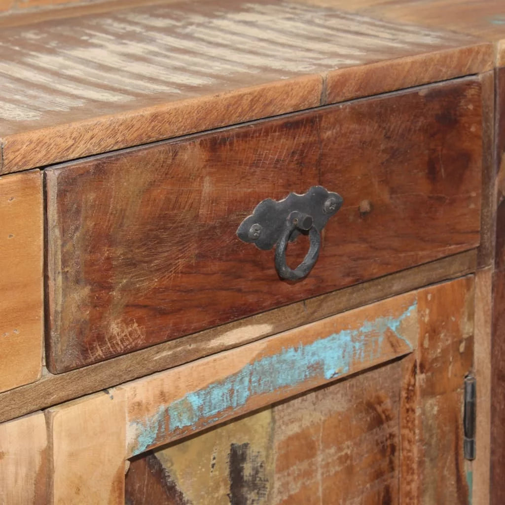 Solid Reclaimed Wood Sideboard with Shelves Z1739