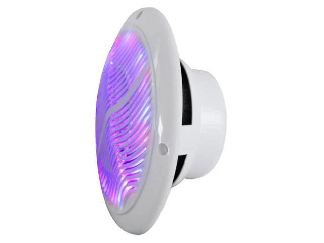 White Marine Speakers with Multi Color LED and Remote B39380