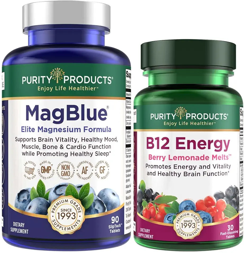 Magnesium Bisglycinate Chelate Buffered + Vitamin D3 + Methylcobalamin B12 A89255