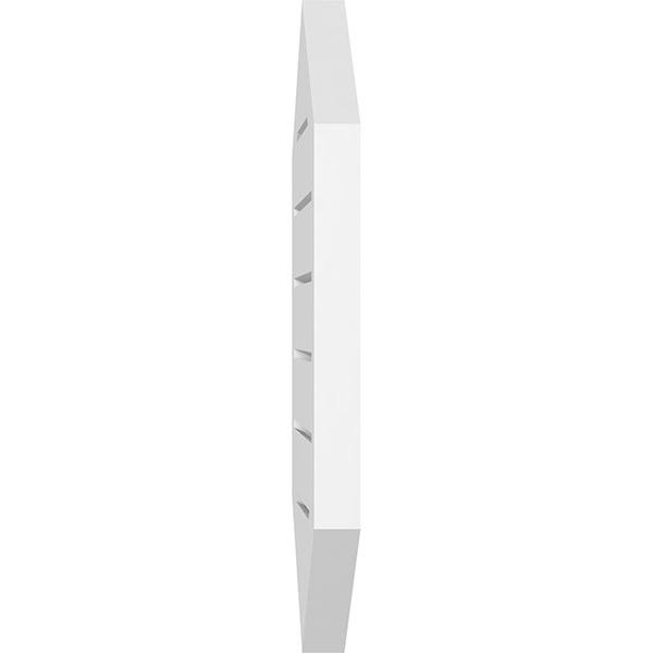 40x22W x 36x22H Vertical Peaked Surface Mount PVC Gable Vent 4/12 Pitch Z366225