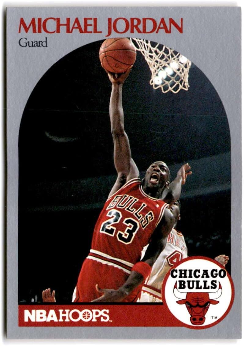 1990-91 Hoops Michael Jordan Basketball Trading Card K31428