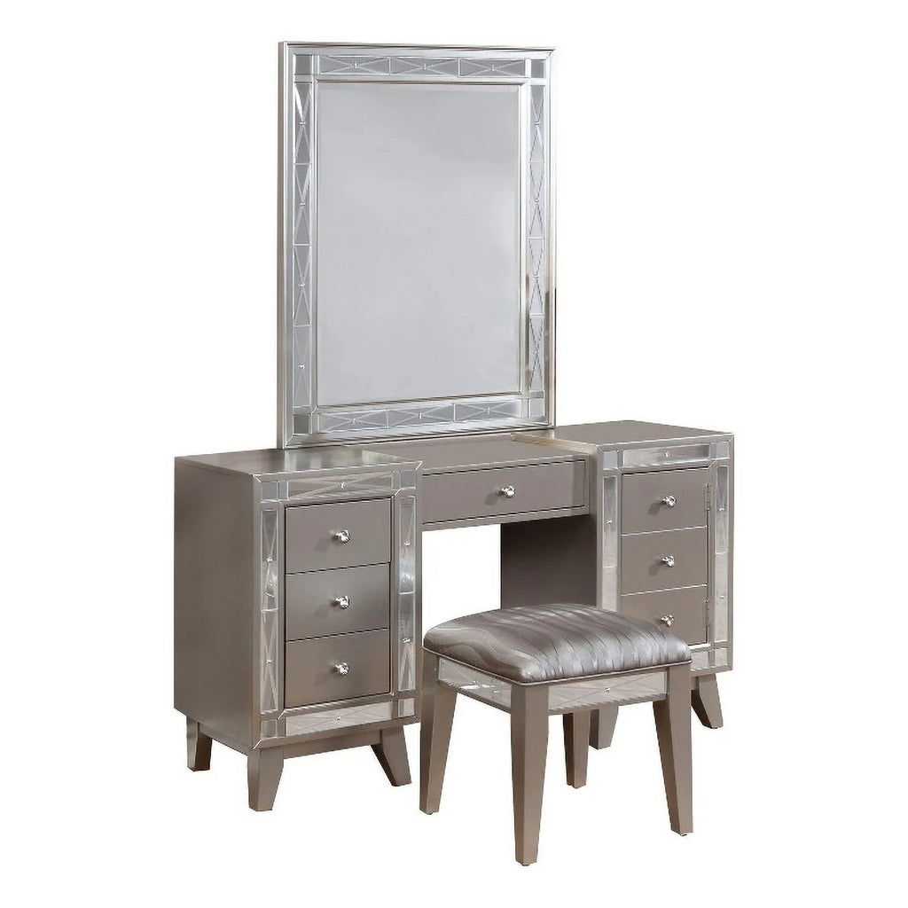 Contemporary Wood 3-piece Vanity Set X47103