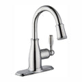 Single Handle LED High-Arc Bathroom Faucet in Chrome O586222