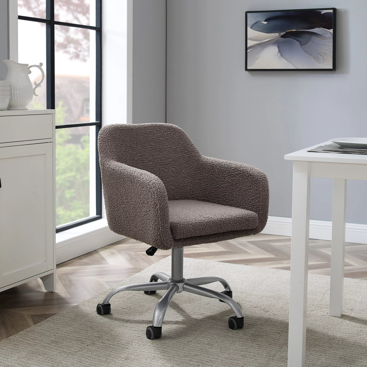 Gray Sherpa Task Chair with Adjustable Height & Swivel B171