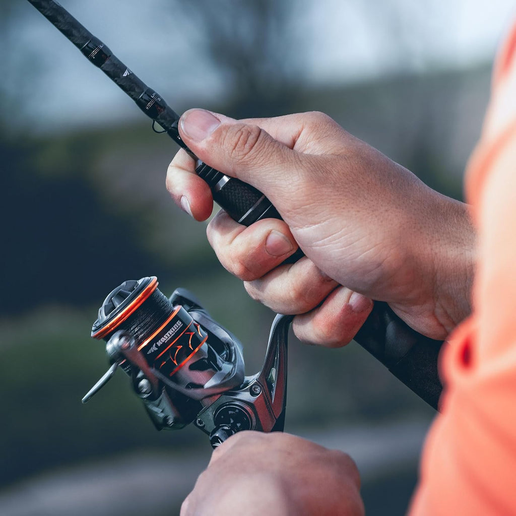 1000 SFS Carbon Body Lightweight 4.6 Oz Full Carbon Fiber Frame 10+1 Stainless-Steel Ball Bearings 6.2:1 Gear Ratio Spinning and Ice Fishing Reel I410721