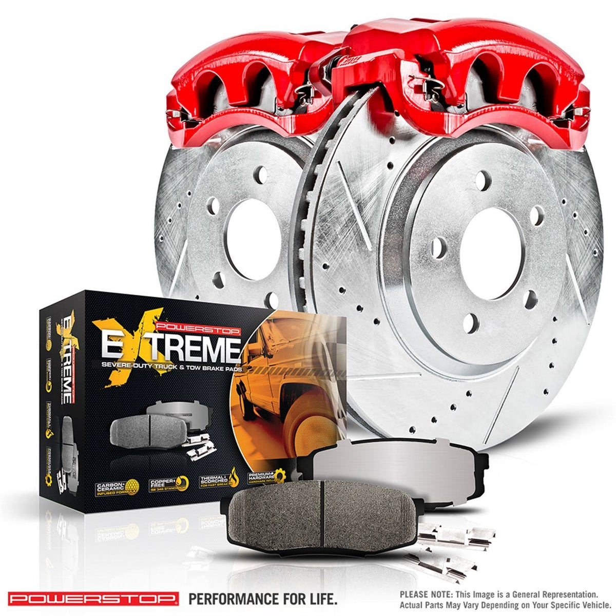 Front Z36 Truck and Tow Brake Kit with Calipers D639