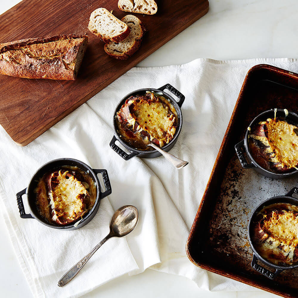 Matte Black Cast Iron Mini Round Cocotte X1049