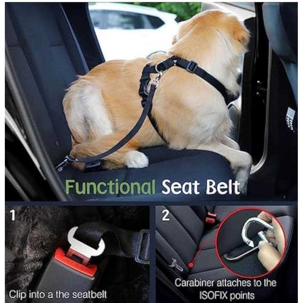Adjustable Soft Padded Mesh Dog Safety Vest Harness with Travel Strap and Carabiner I813582