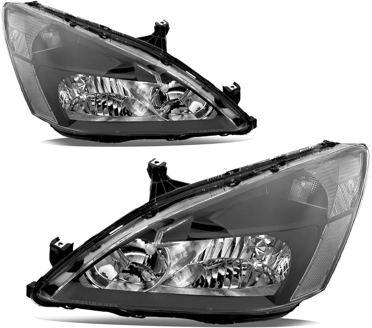 Headlight Assembly for 2003 to 2007 Honda Accord Black Housing M303