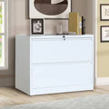 White 2-Drawer Lateral Filing Cabinet B403
