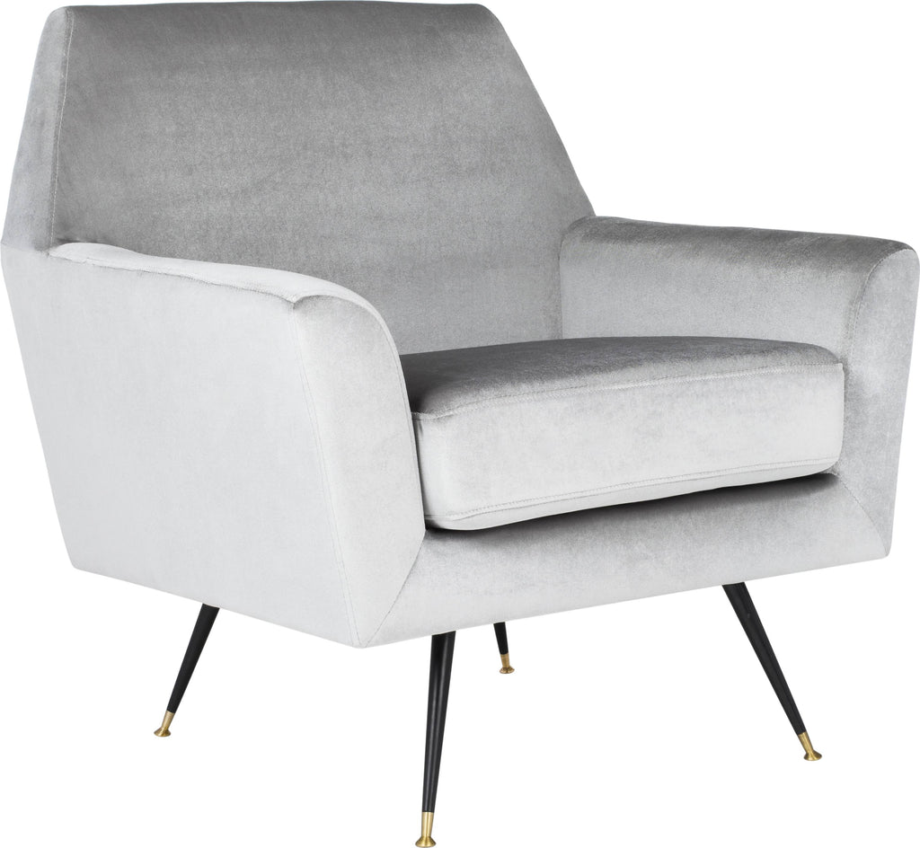 Light Grey Velvet Accent Chair I57016