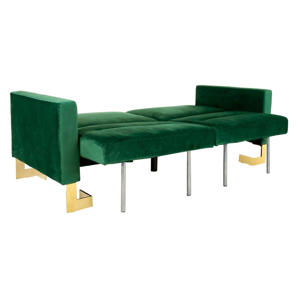 Emerald Green Foldable Sofa Bed F543