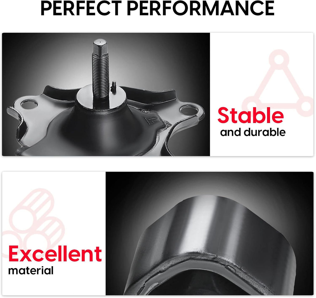 Engine Motor and Transmission Mount Kit Compatible with Honda CR-V 2002-2006 L4 2.4L Automatic Transmission 4 PCS D2556