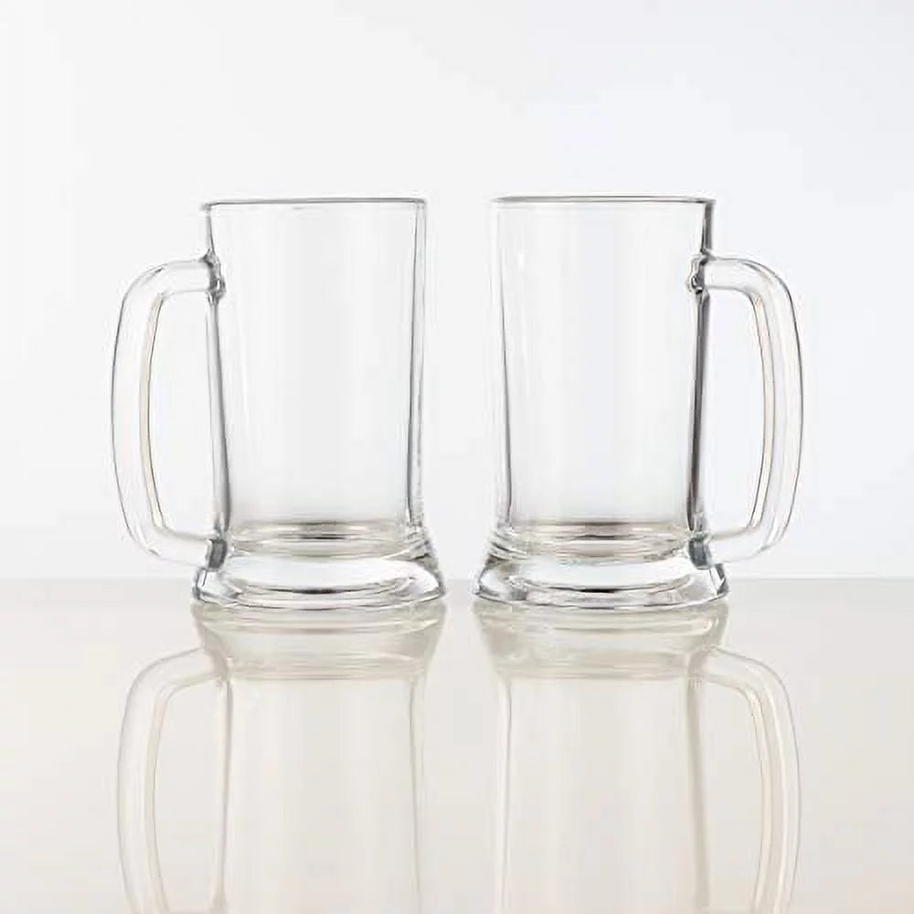 Glass Beer Mug Set of 2 V17693