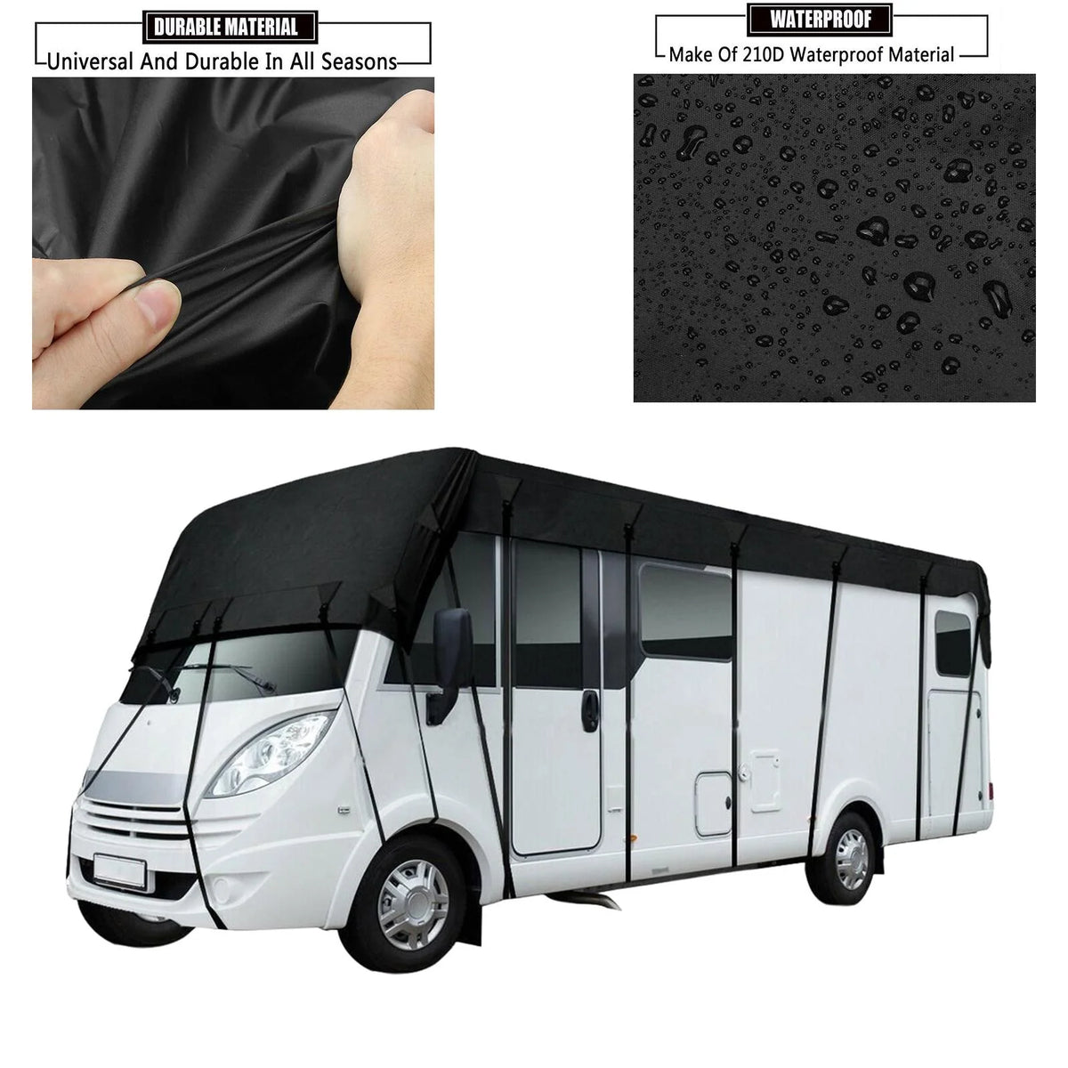 Portable RV Roof Cover Tarpaulin 5m x X147054