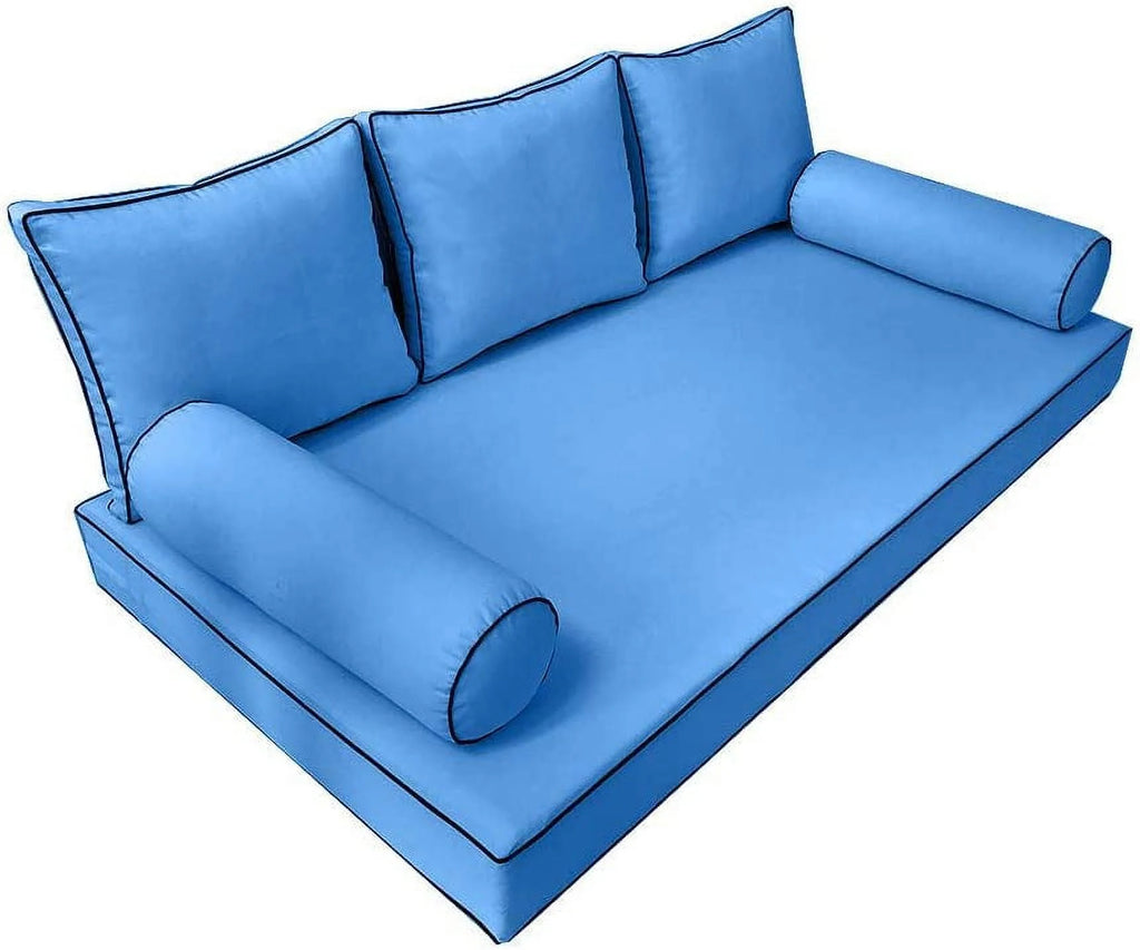 Outdoor Daybed Mattress Bolster Backrest Cushion Covers M337438
