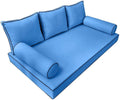 Outdoor Daybed Mattress Bolster Backrest Cushion Covers M337438