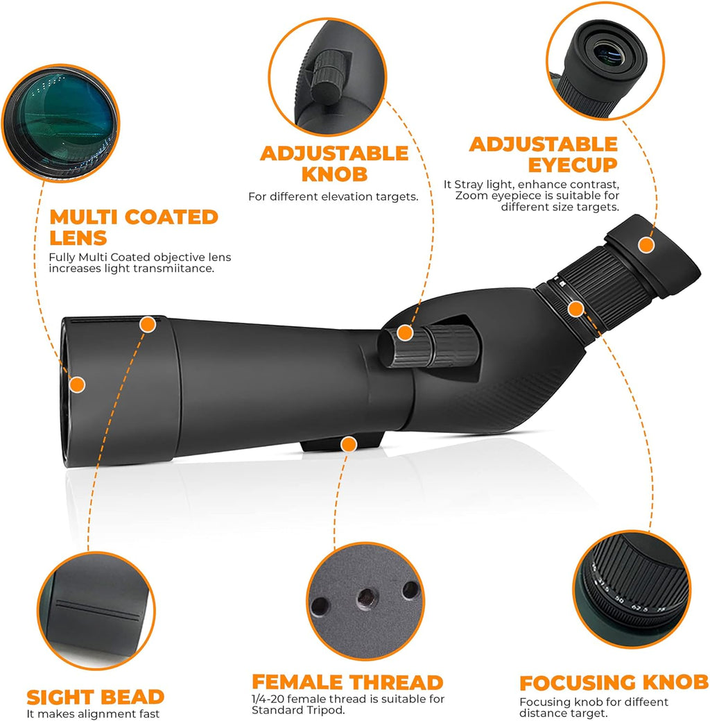Bird Spotting Scope with Tripod and Phone Adapter Y47483