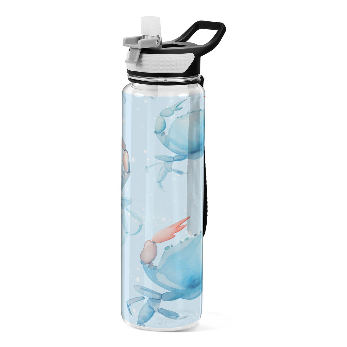 32oz Clear Tritan Water Bottle with Straw Q200