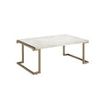 Coffee Table, Faux Marble & Champagne E620
