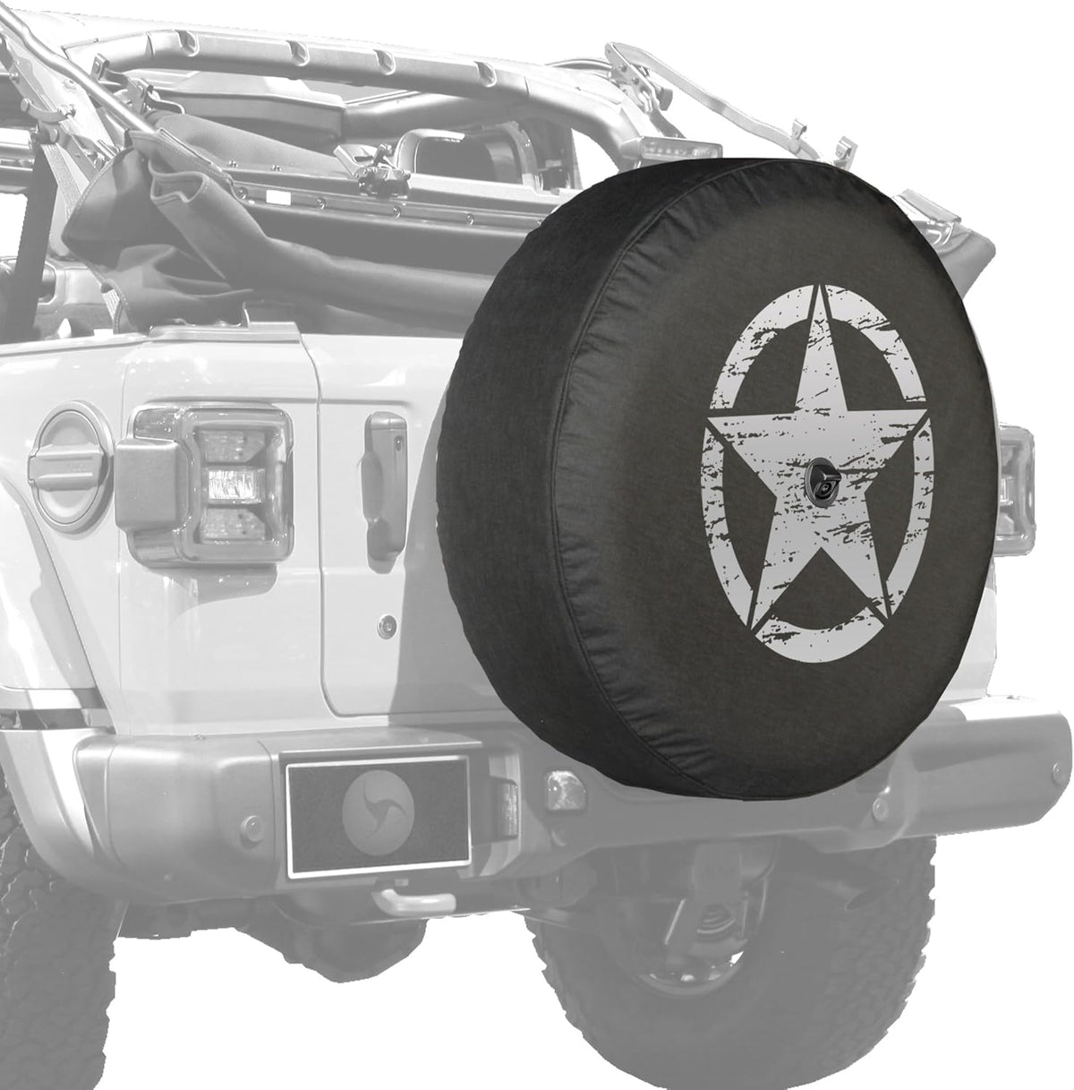 Soft JL Tire Cover for Jeep Wrangler with Back-up Camera, Pack of 2 M582091