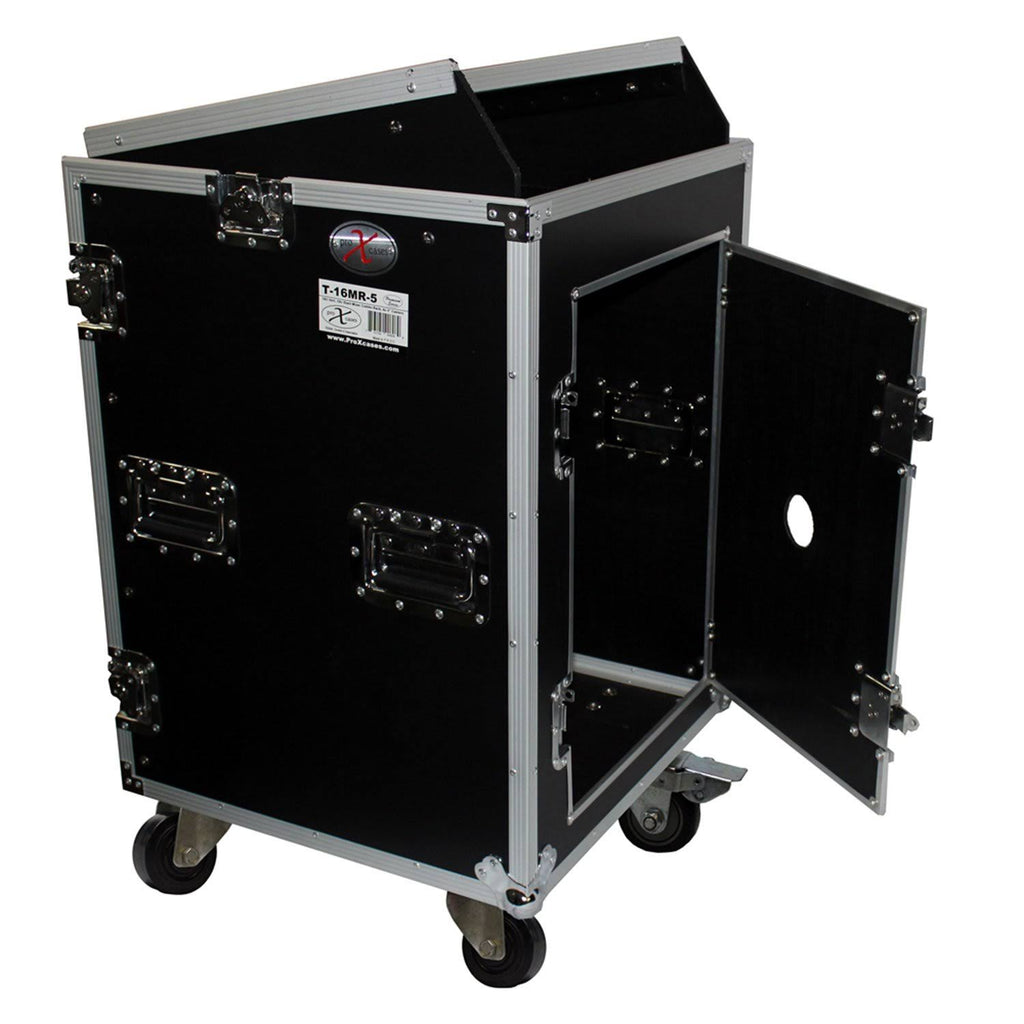 16U Rack x 10U Top Mixer DJ Combo Flight Case Z565