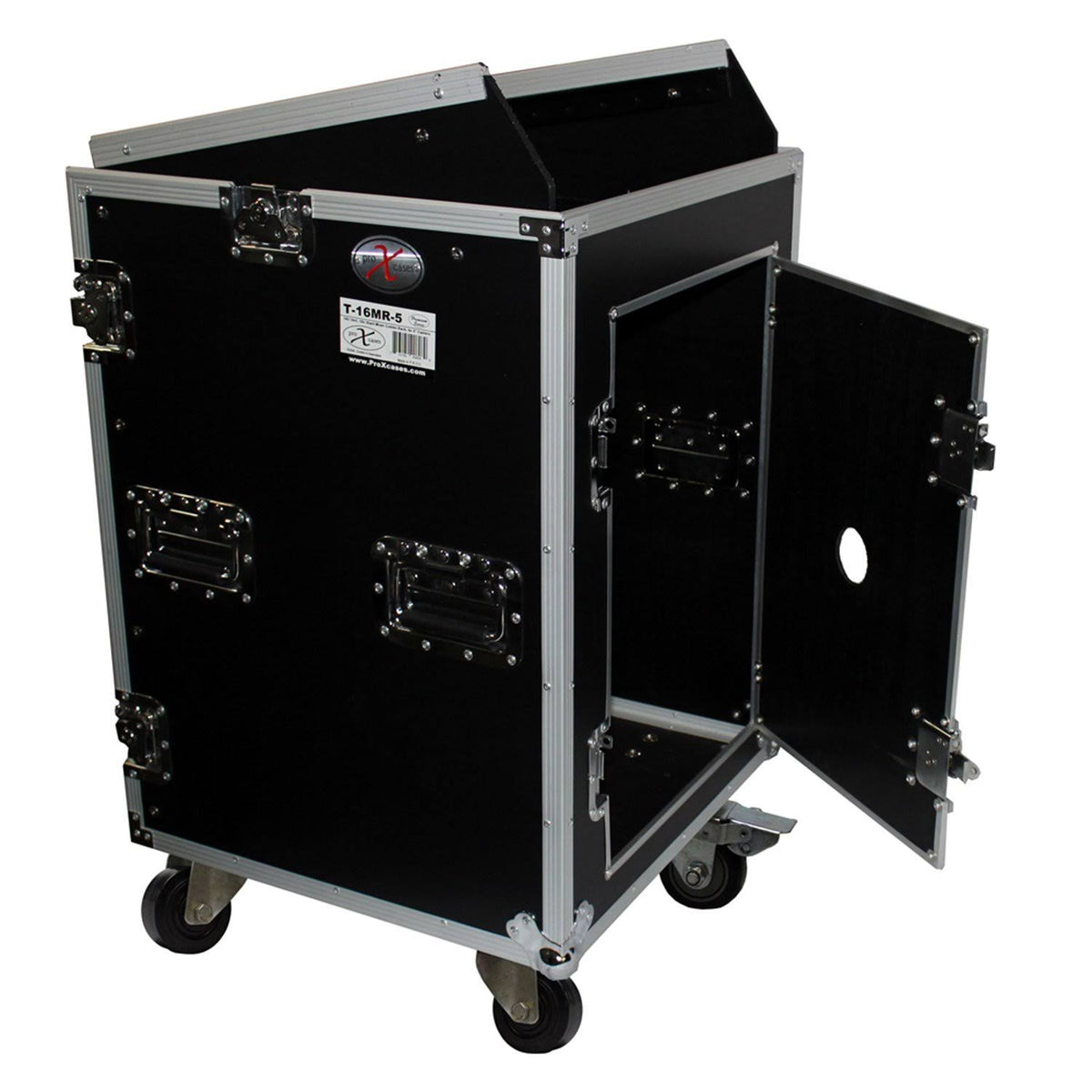 16U Rack x 10U Top Mixer DJ Combo Flight Case Z565