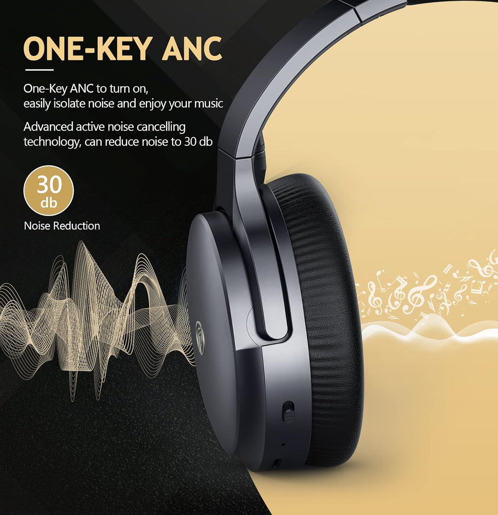 Wireless Over-ear Bluetooth Headphones with Microphone, Pack of 2 G97563
