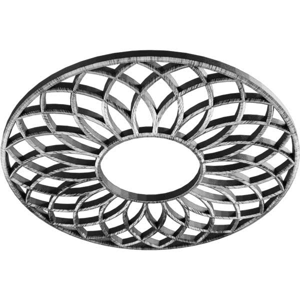 30x22OD PVC Pierced Ceiling Medallion H363