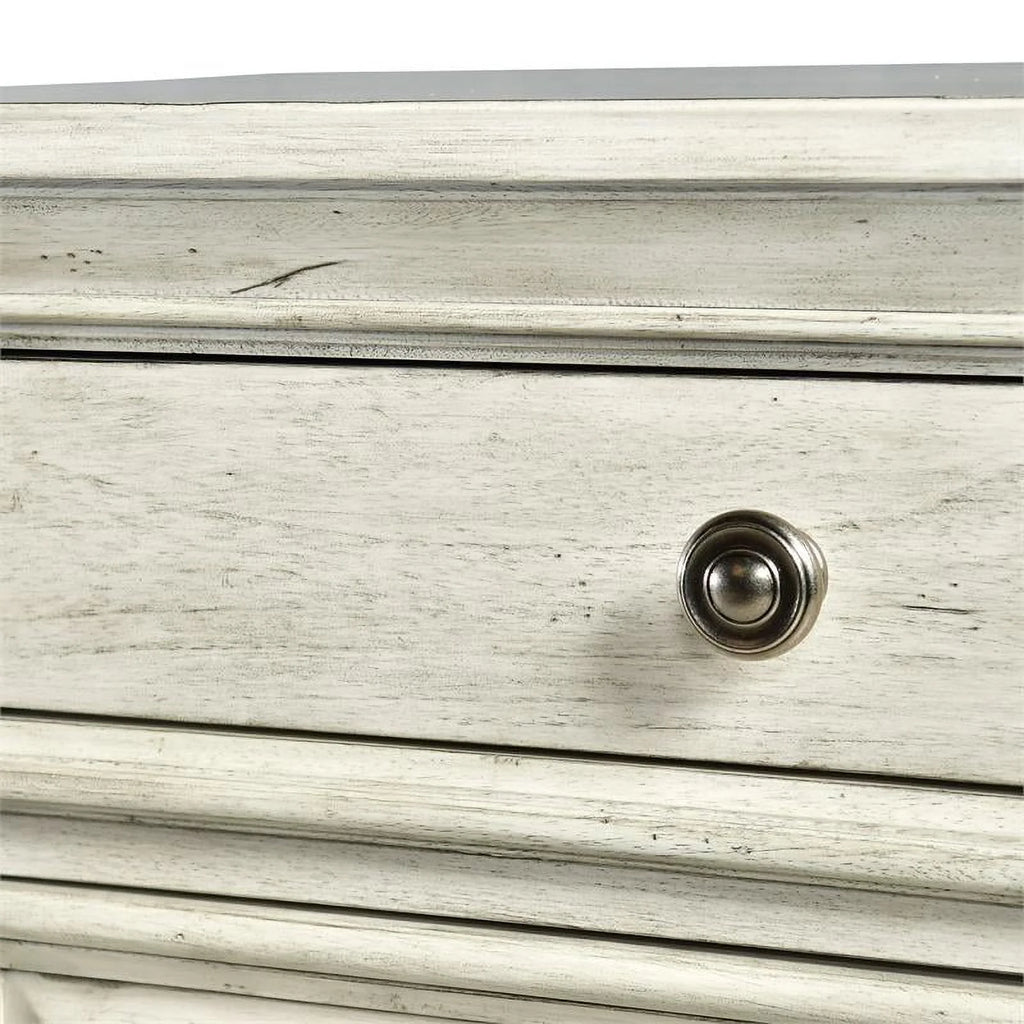 Rustic Ivory Wood 8-drawer Dresser U672818