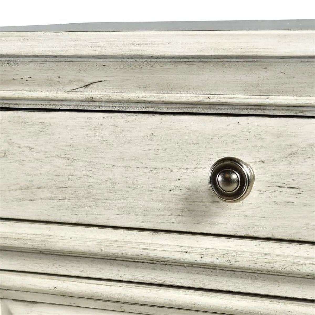 Rustic Ivory Wood 8-drawer Dresser U672818
