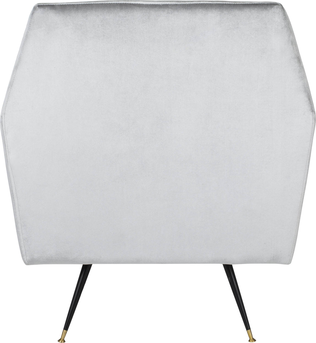 Light Grey Velvet Accent Chair I57016