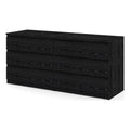 Black 6 Drawer Double Dresser E707785