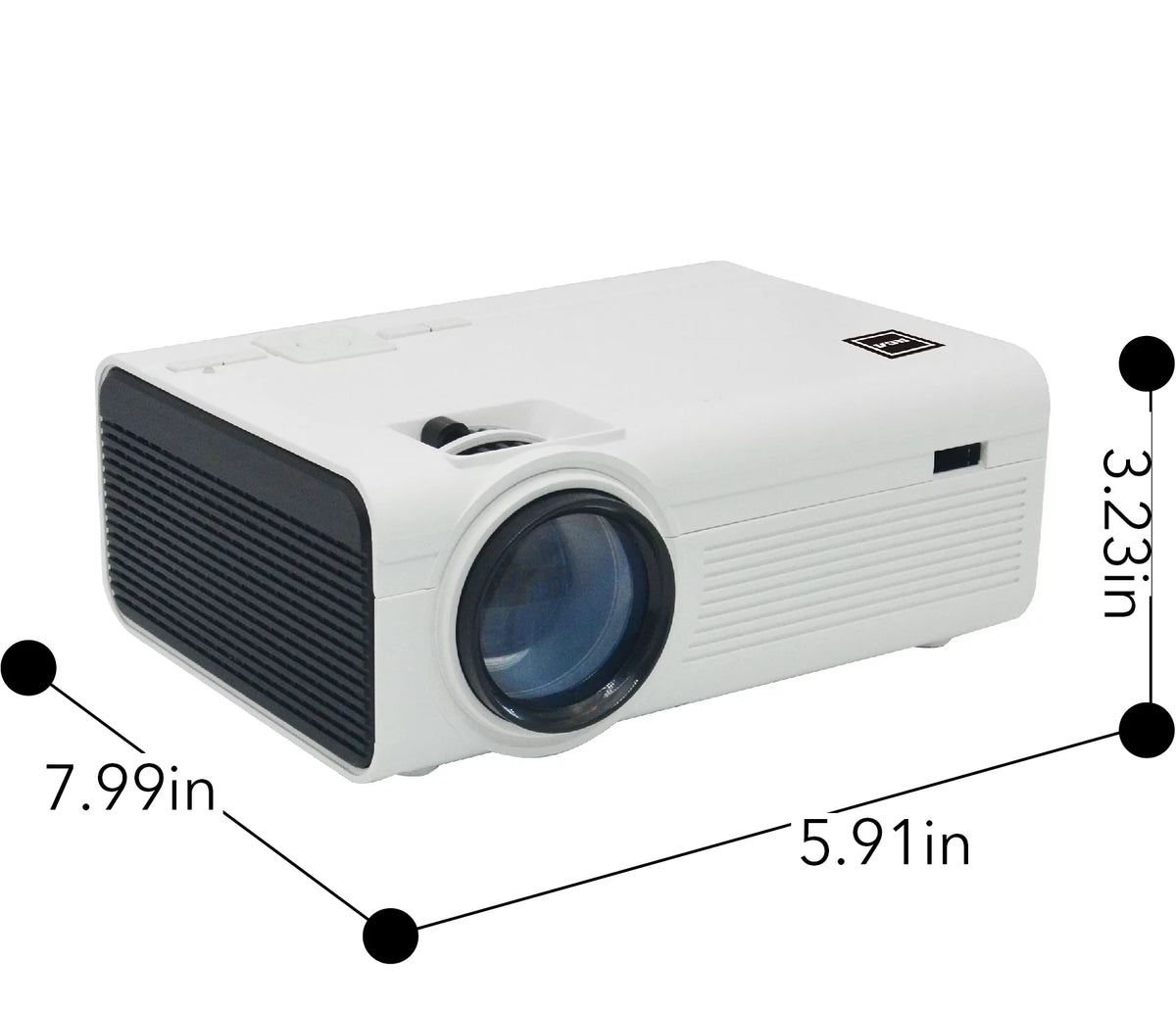 White LCD Home Theater Projector Y500