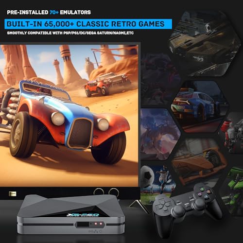 Retro Game Console with 65,000+ Classic Games, 4K HD Output A45885