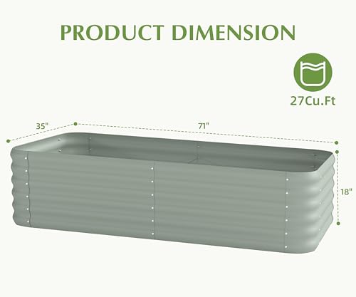 2-Pack 2x1ft Galvanized Raised Garden Bed I412807