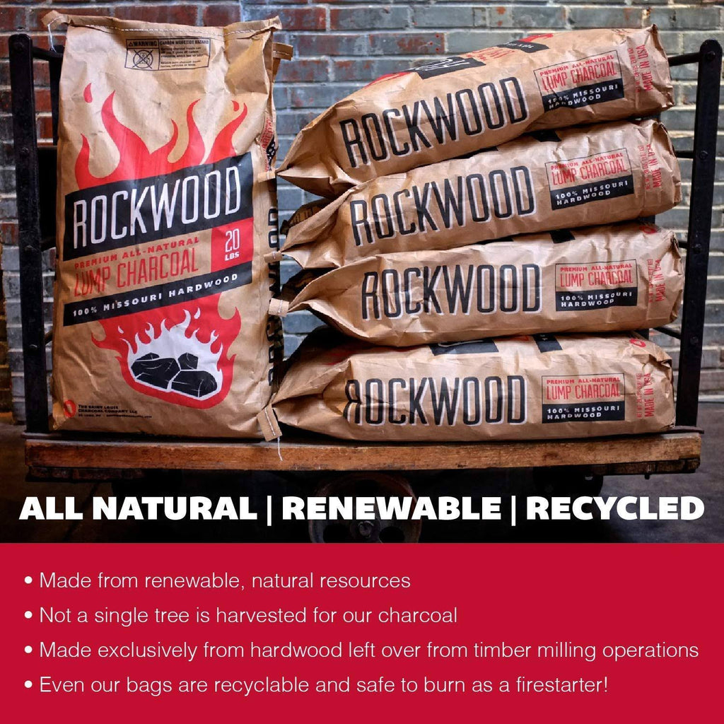 20 Pound All Natural Hardwood Lump Charcoal (4 Pack) Y841