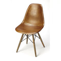Brown Leather Side Chair V268