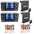 2 Pack Subwoofers & 2 Pack Amp & 2 Pack Wire Kit U518496