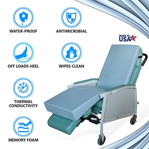 Navy Water-Resistant Seat Cushion 72" L x 18" W Z64183