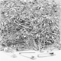 Safety Pins, 22 mm, 0.6 mm, 500 Pcs, Silver P40108
