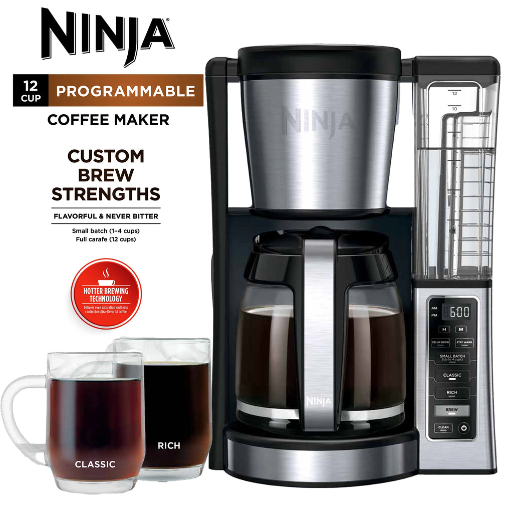 12-Cup Programmable Coffee Maker with Glass Carafe B956088