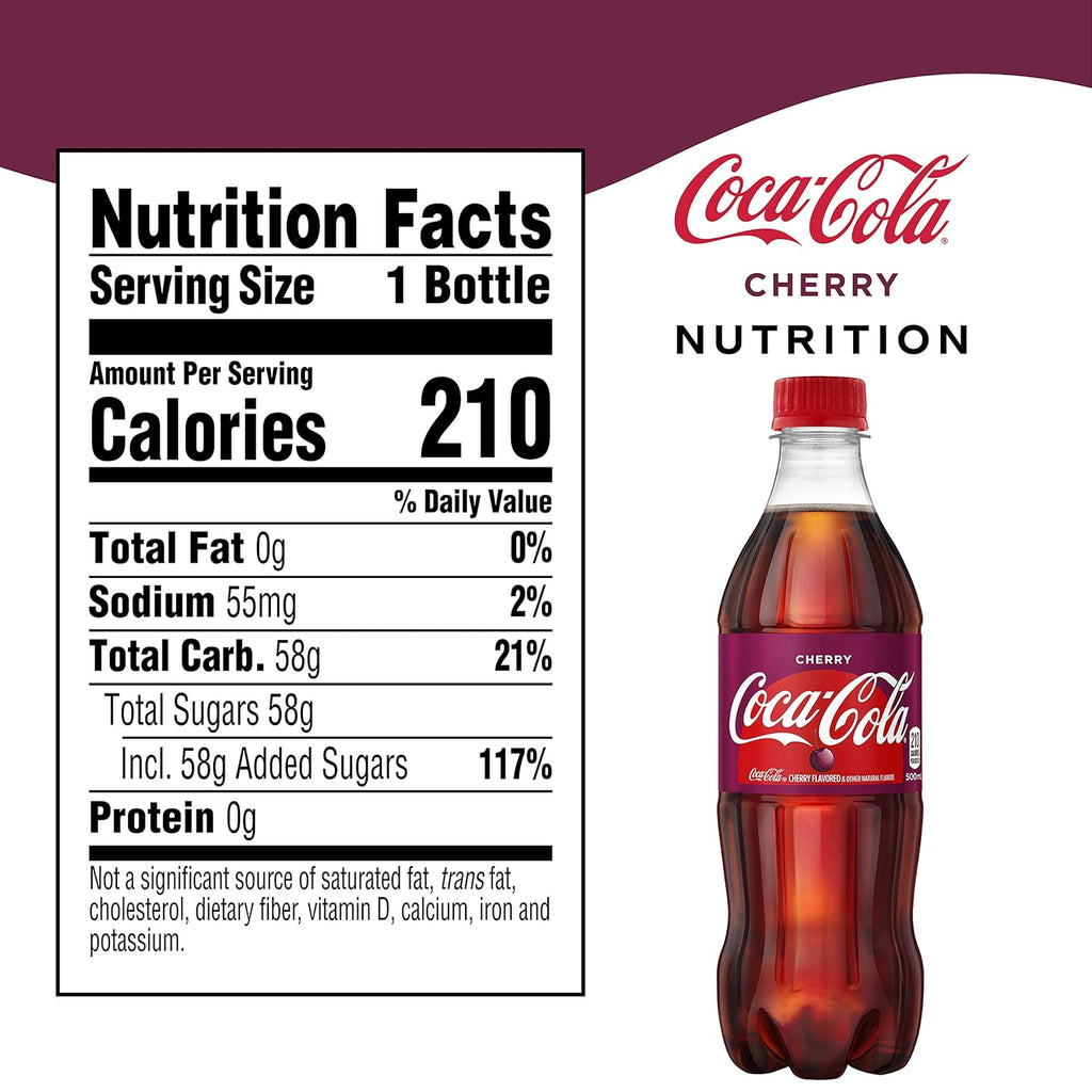 16.9 fl oz 12 Pack Cherry Soda Soft Drink S35686