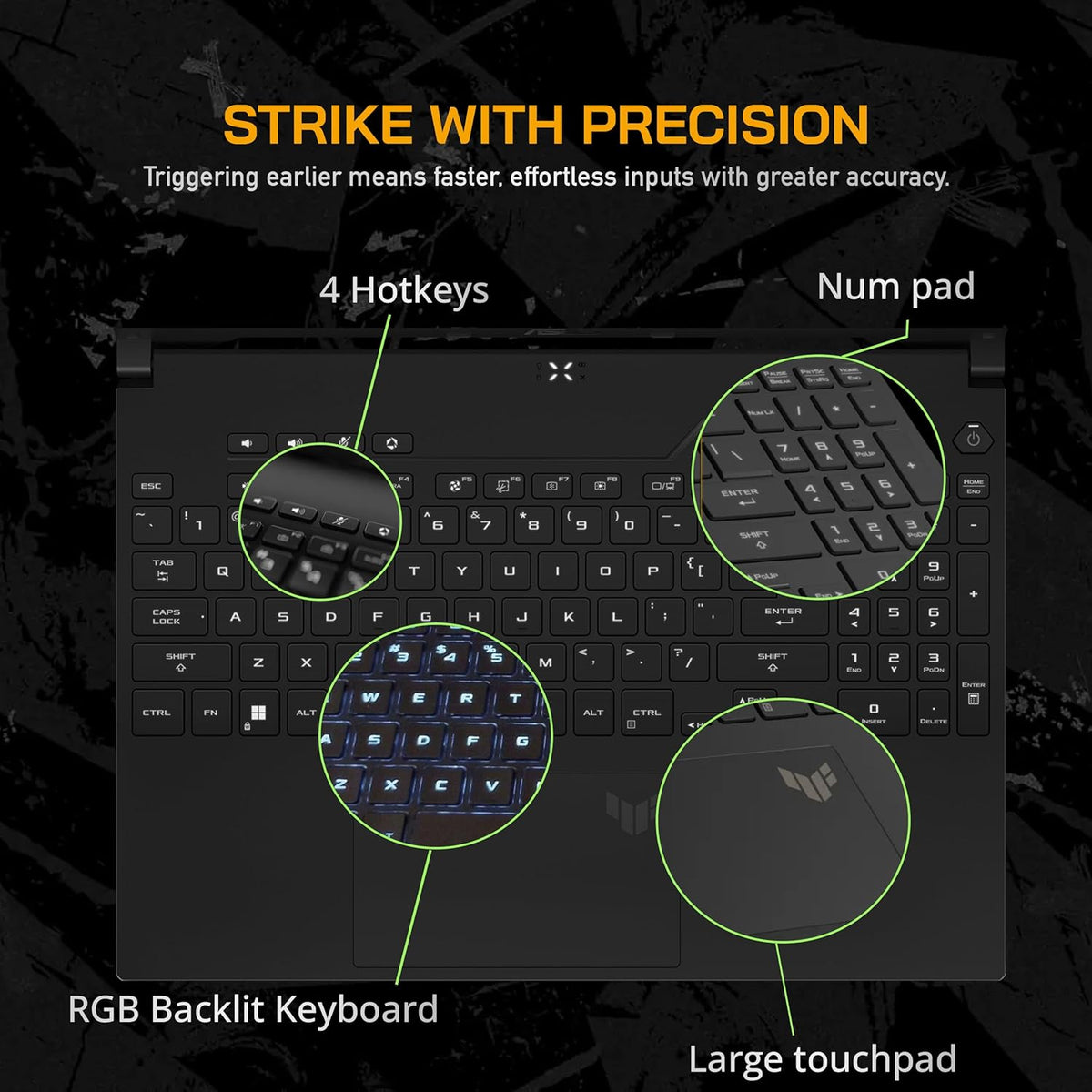 16'' FHD 165Hz Gaming Laptop, AMD Ryzen 7, Radeon RX7600S, 16GB DDR5 RAM, 512GB PCIe SSD, Black, Win 11 Pro F3495