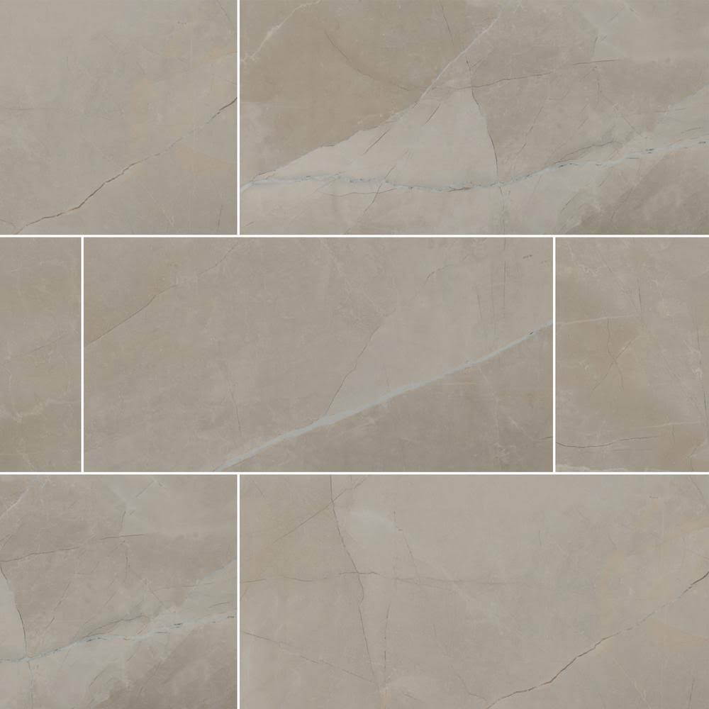12 in. x 24 in. Polished Porcelain Floor and Wall Tile L6044