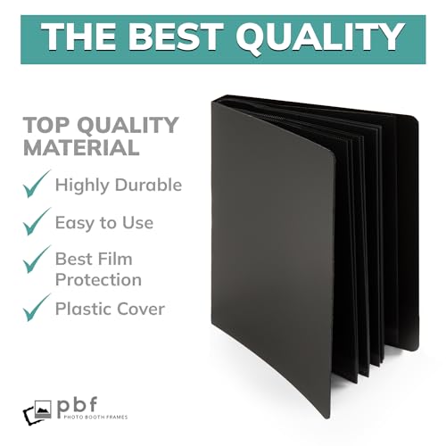 2x6 Photo Strip Album, 26 Pages, Holds 104 Photos, Black, 1-Pack H842793